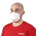 Masque de protection respiratoire FFP2 avec valve x20 pliable pince nez adaptable poussières fines
