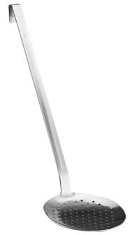 Einteiliger Edelstahl-Schaumlöffel 12 cm