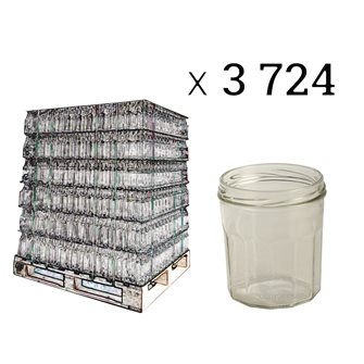 Marmeladegläser 12-seitig 324 ml, Palette mit 3724 Stück