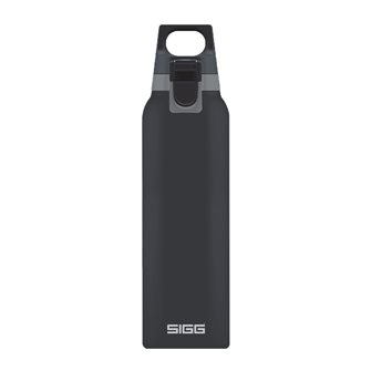 Isotherm Trinkflasche Grau 0,5 Liter mit Filterverschluss für einhändige Bedienung Hot & Cold One White Sigg